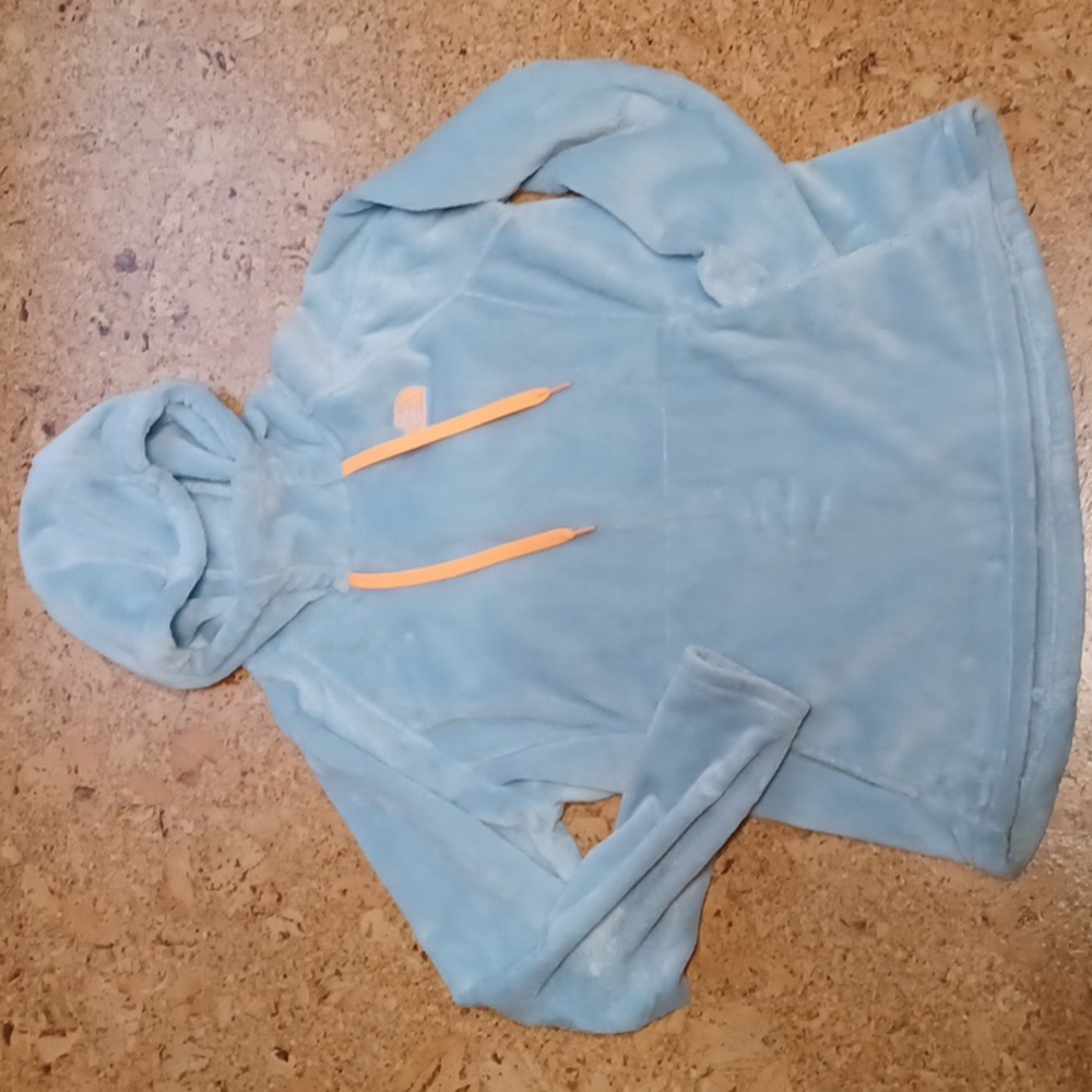 The North Face Women's Bellarine Blue Fleece Pullover Hoodie XL